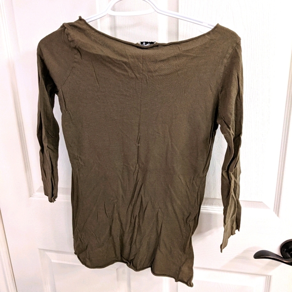 3 for $15 Army green long sleeve top - Picture 3 of 3